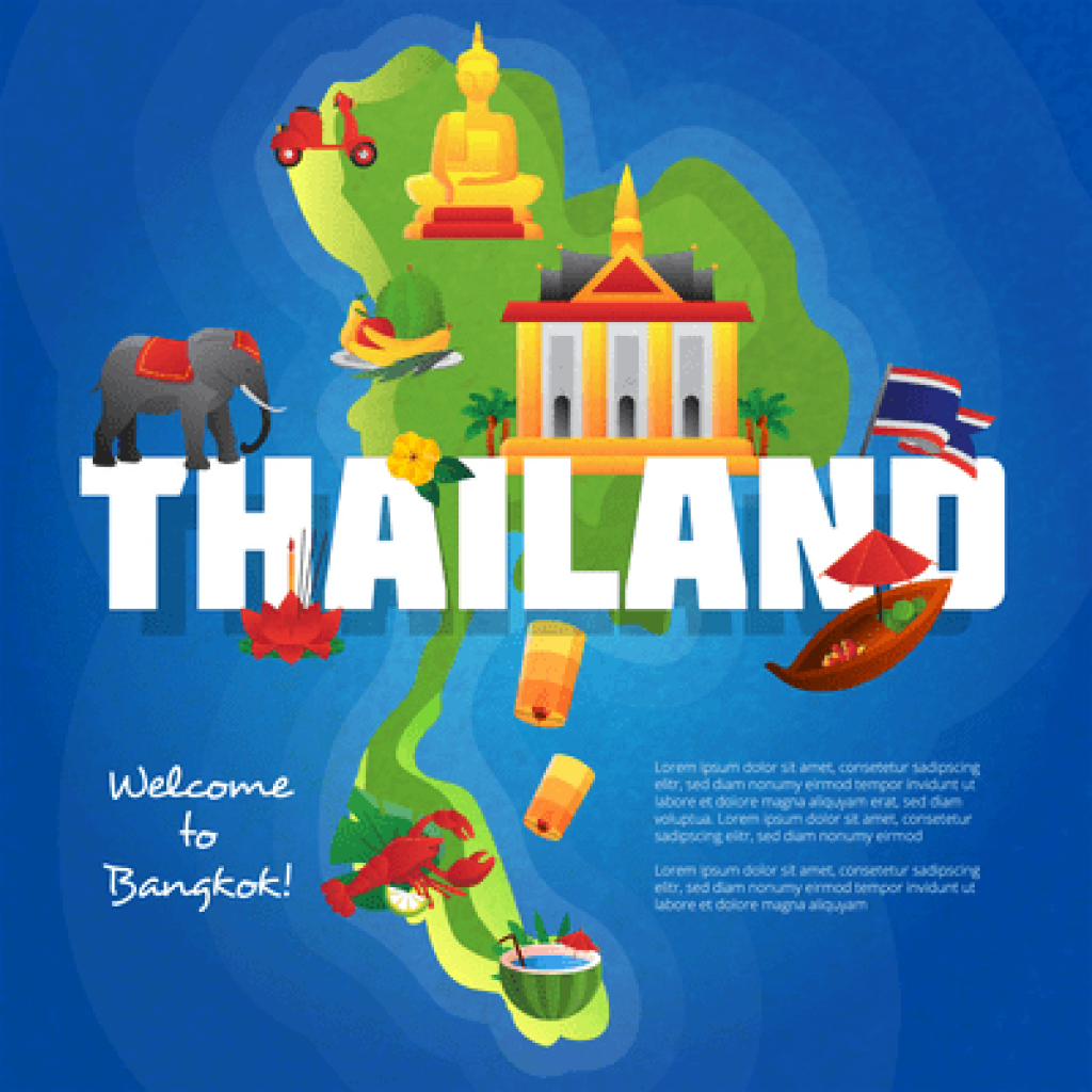 bangkok thailand map